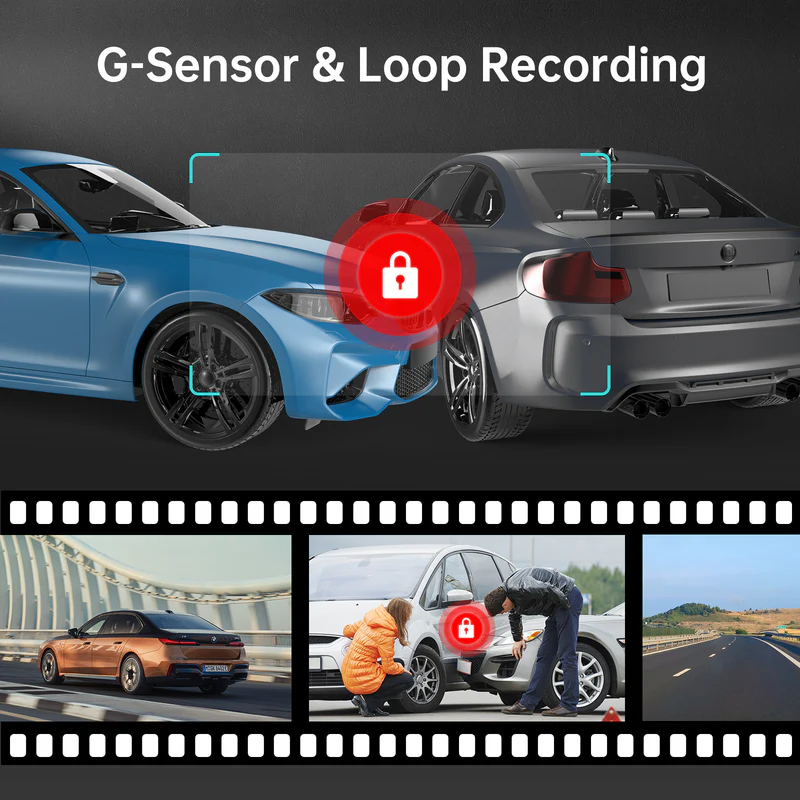 AZDOME M330 1080P Front Dash Cam