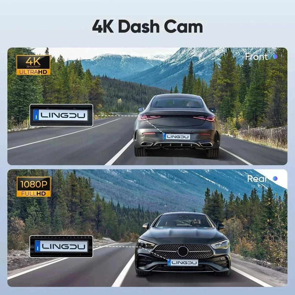 LINGDU D600 4k Dash front and rear