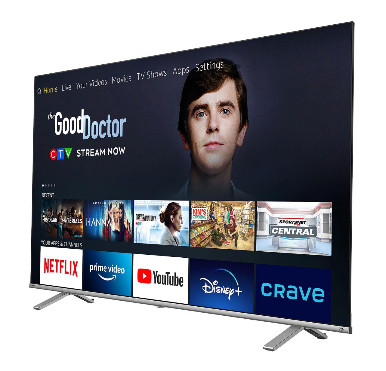 Téléviseur Toshiba 65" 4K UHD HDR LED intelligent Fire TV Edition (65C350LC)