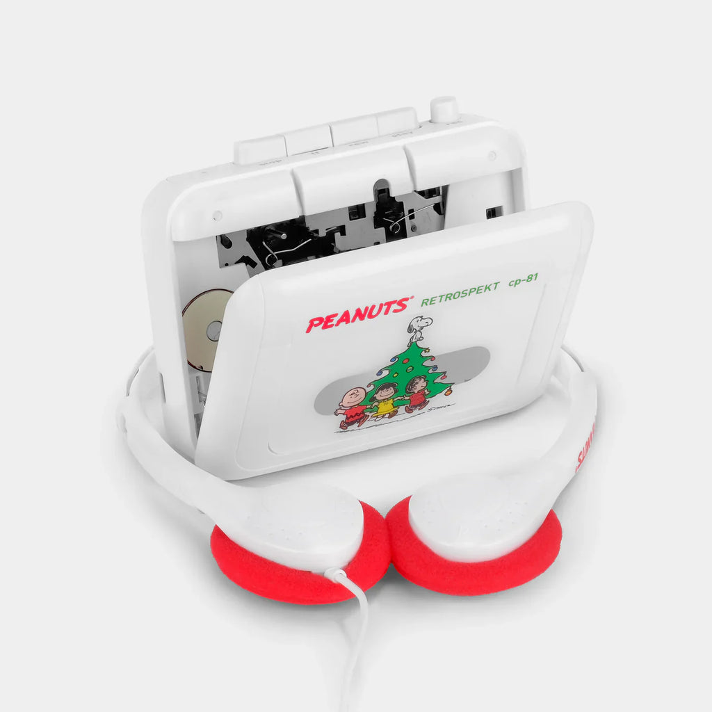 Charlie Brown Christmas Walkman - Retrospekt CP-81 Portable Cassette Player, Headphones and Cassette Tape