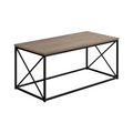 Table de salon en métal noir, taupe foncé - Monarch (I3786)