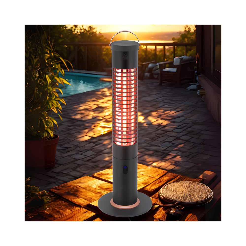 Chauffage extérieur sur pied  EnerG+ à infrarouge de 1200 watts (HEA-21260)