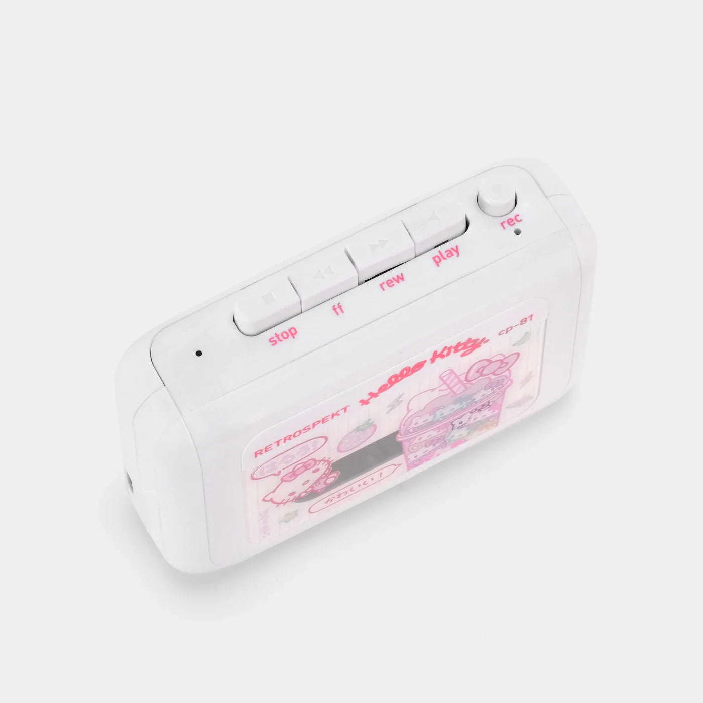 Retrospekt x Hello Kitty Walkman - Strawberry Kawaii  - CP-81 Portable Cassette Player