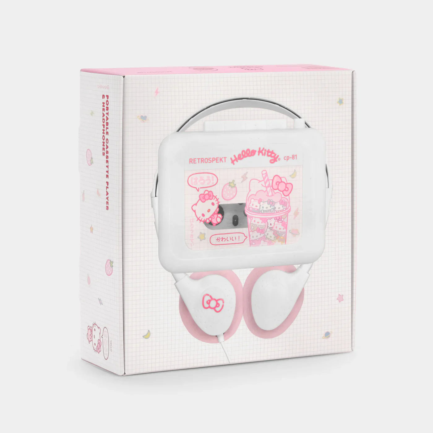 Retrospekt x Hello Kitty Walkman - Strawberry Kawaii  - CP-81 Portable Cassette Player